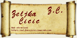 Željka Čičić vizit kartica